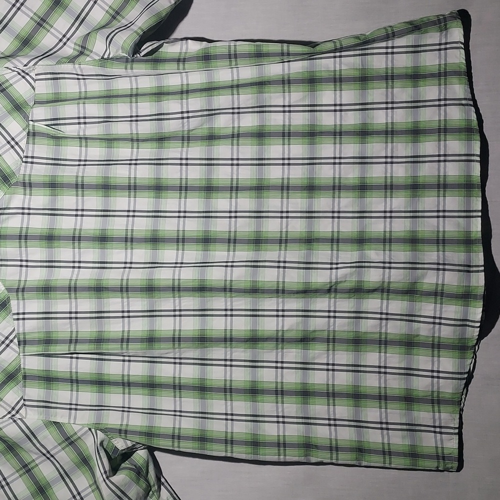 Woolrich Outdoor Performance Blend Lightweight Snap‎ Button Plaid Mens Shirt Lrg - Picture 4 of 5